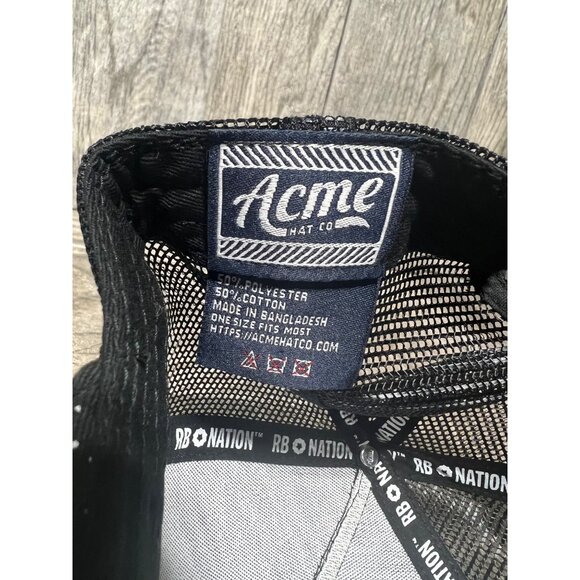 Rust Belt Nation Local Detroit Black Foil Snapback Trucker Hat Mesh RBN NWOT - Picture 7 of 8